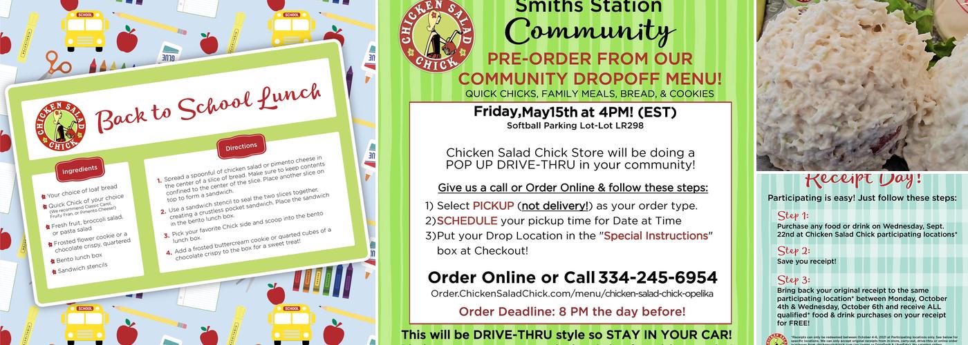 Chicken Salad Chick Menu