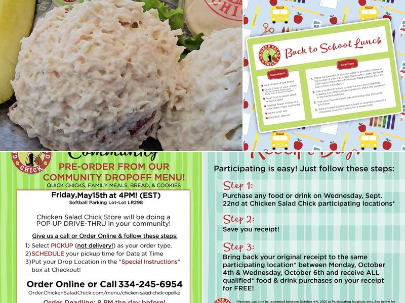 Chicken Salad Chick Menu