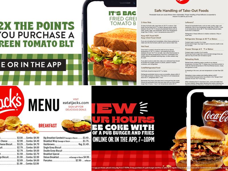 Jack's Menu