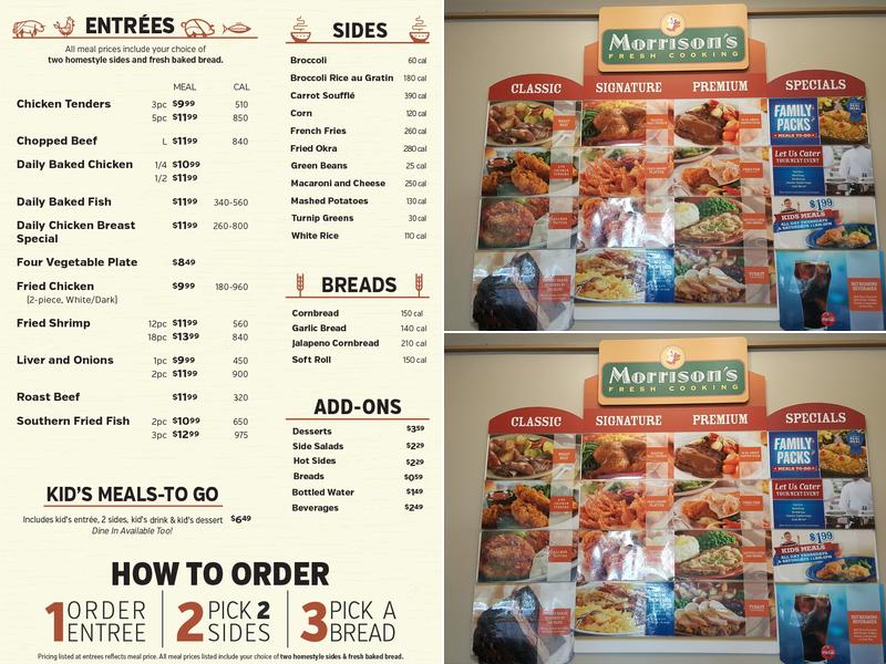 Morrison's Menu