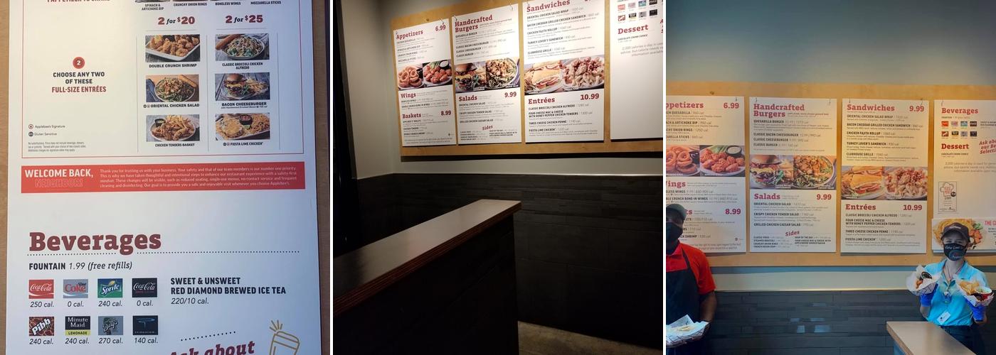 Applebee's Express - Mobile Alabama Menu