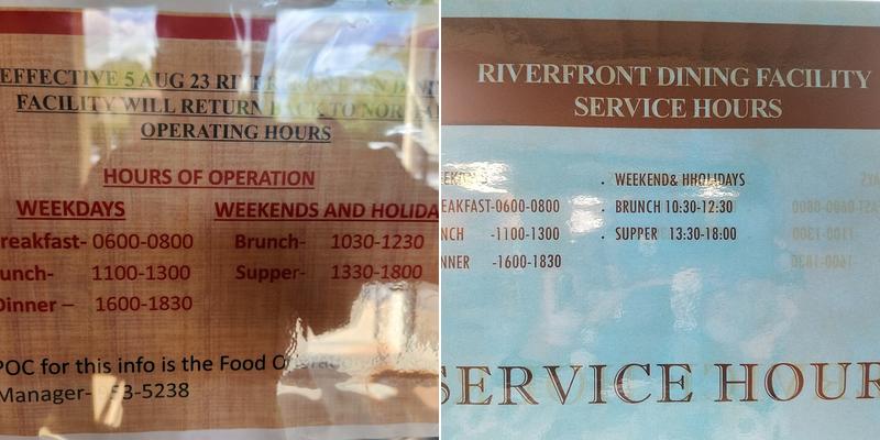 Riverfront Inn Menu