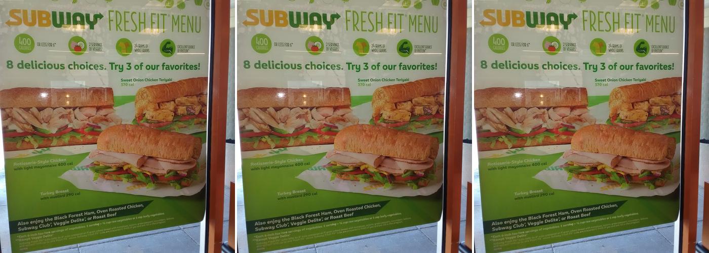 Subway Menu