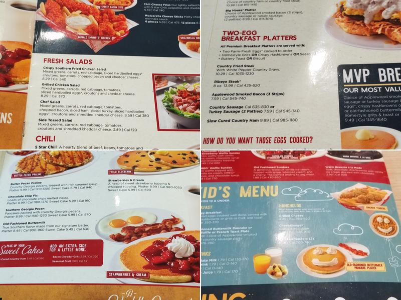 Huddle House Menu
