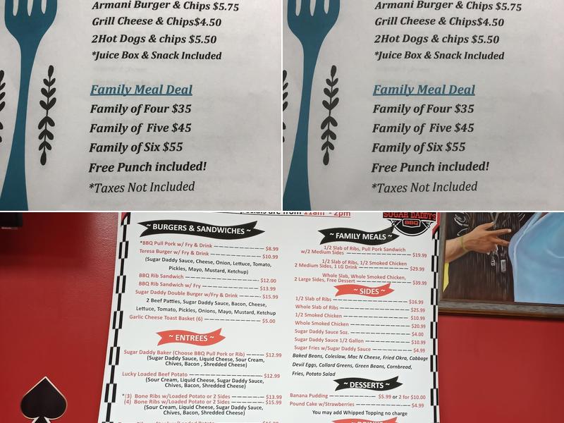Teresa & Son Menu