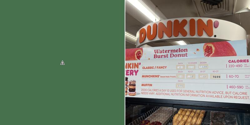 Dunkin' Menu
