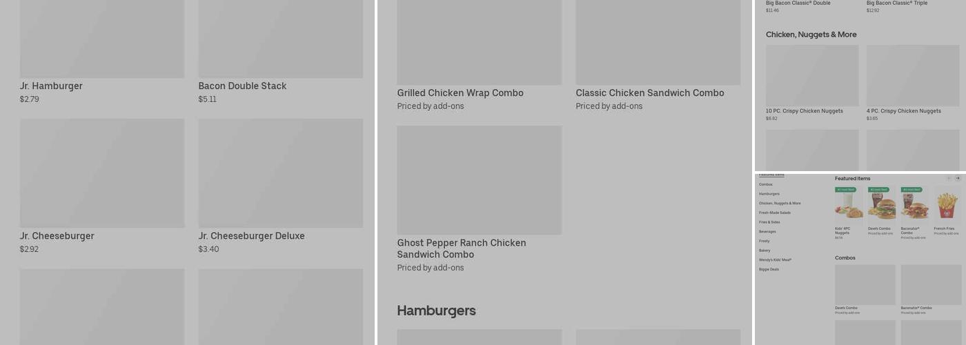Wendy's Menu