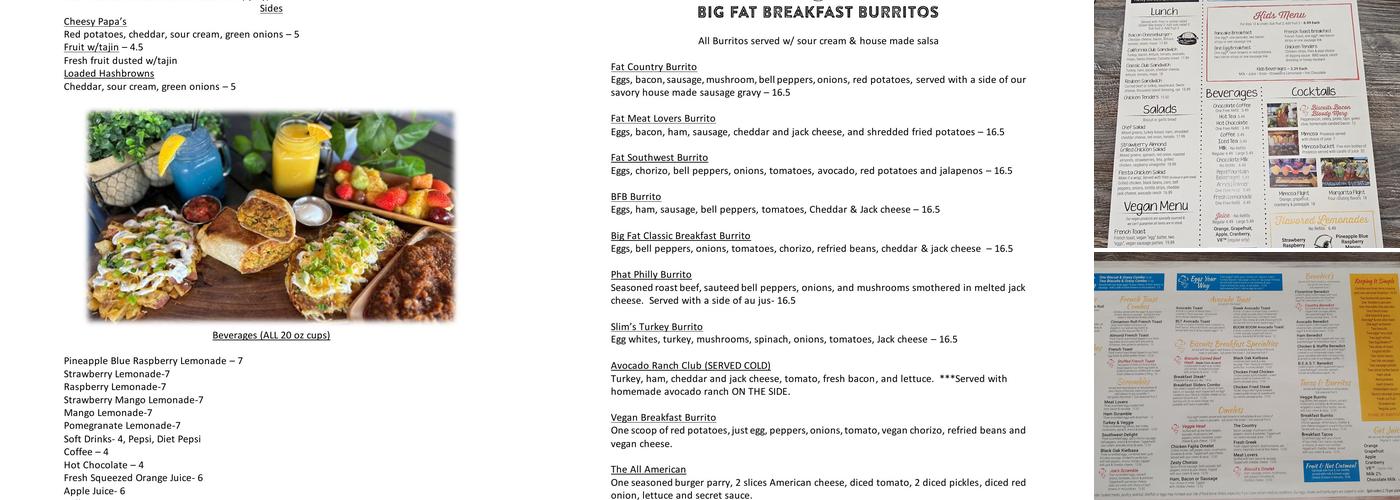 Biscuits Cafe Menu