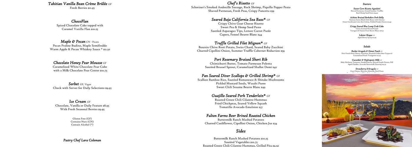 Different Pointe of View Menu