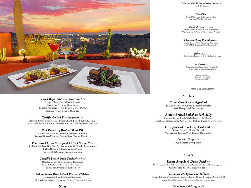 Different Pointe of View Menu