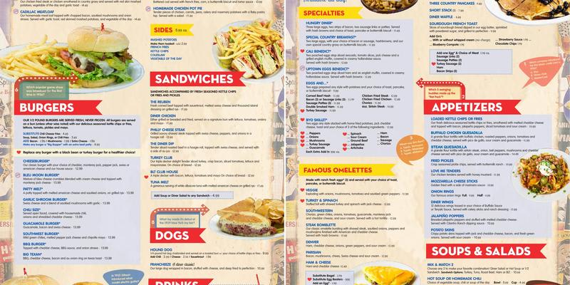 5 & Diner Menu