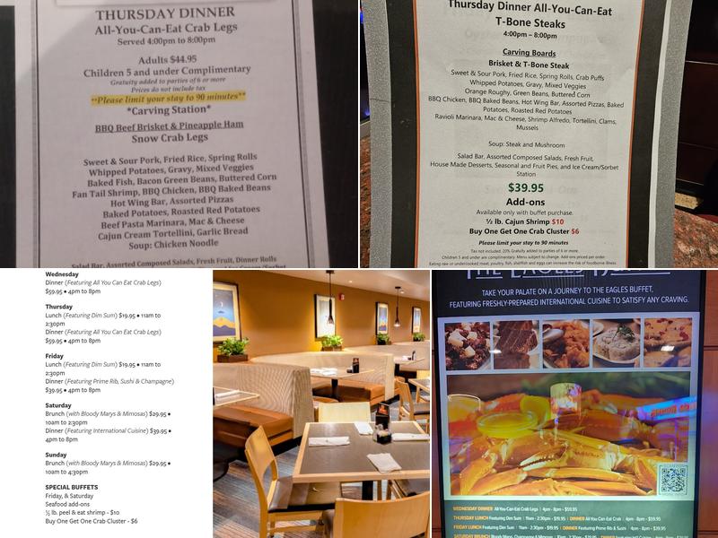 Eagles Buffet Menu