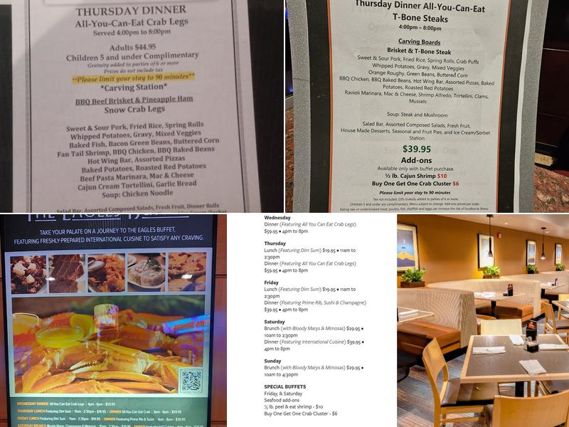 Eagles Buffet Menu