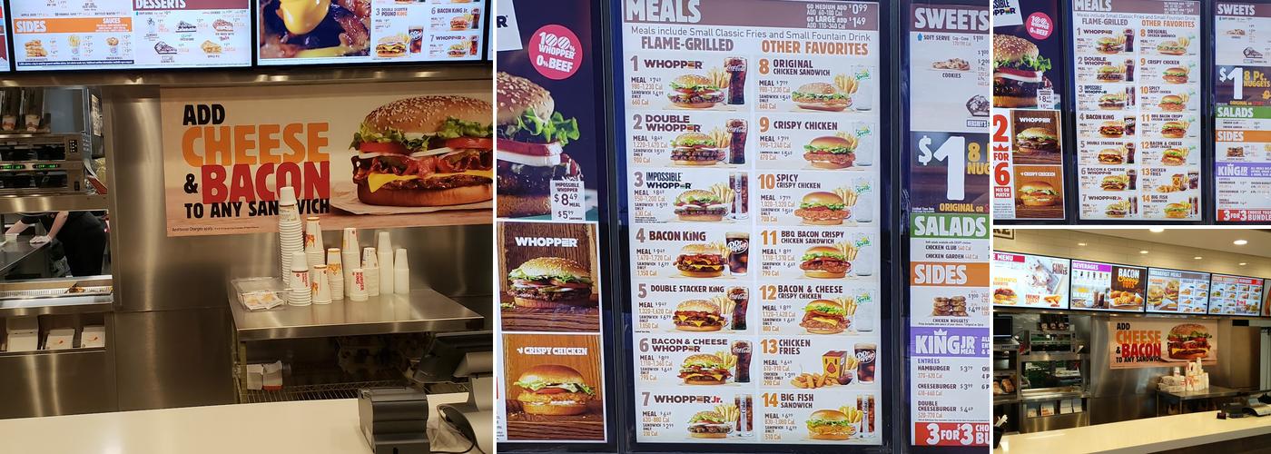 Burger King Menu