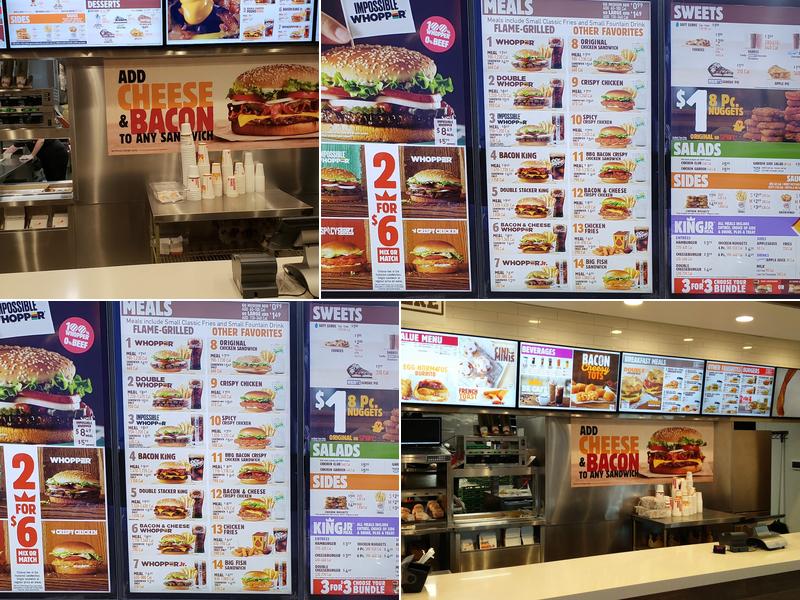 Burger King Menu