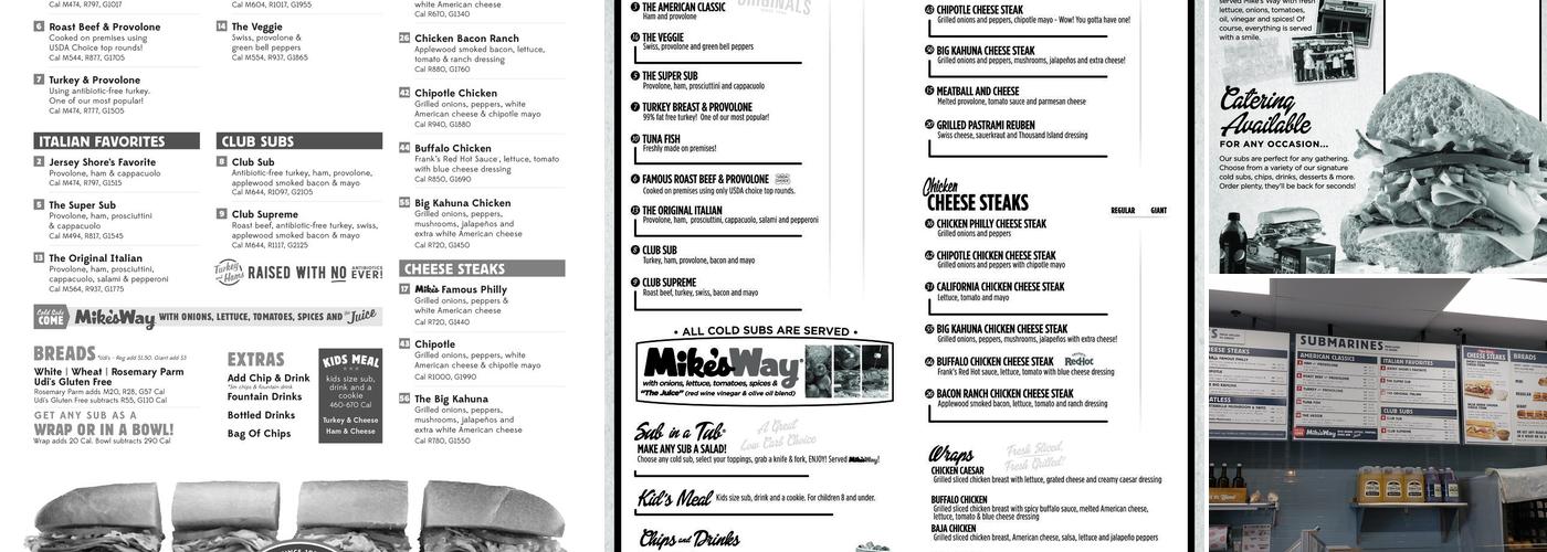 Jersey Mike's Subs Menu