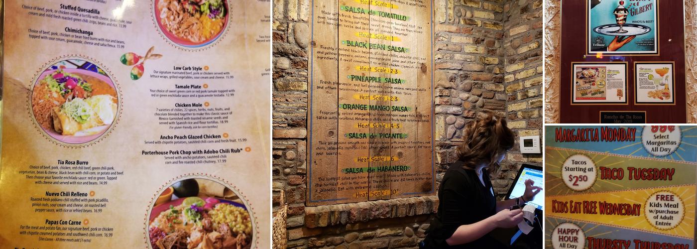 Rancho de Tia Rosa Menu