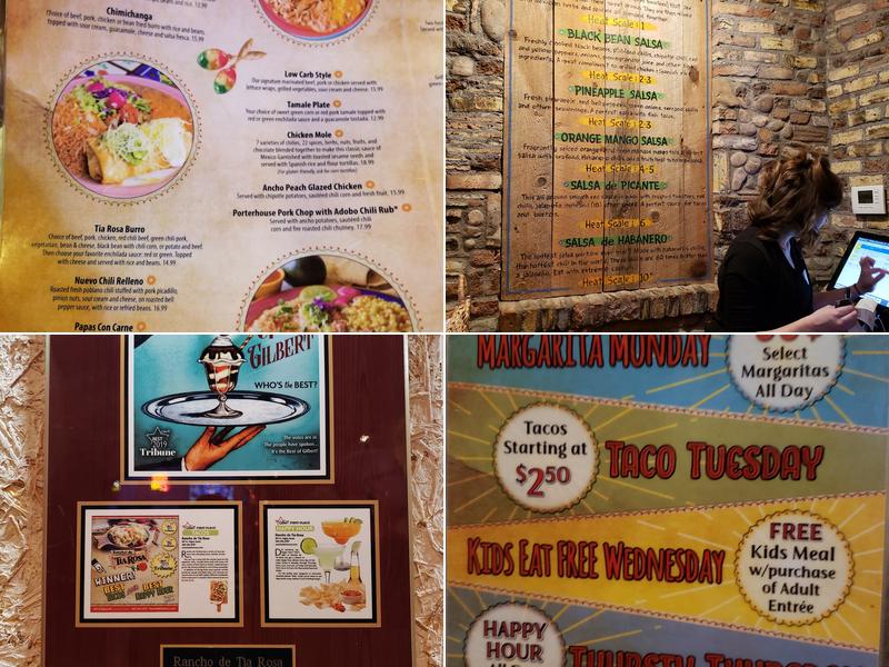 Rancho de Tia Rosa Menu