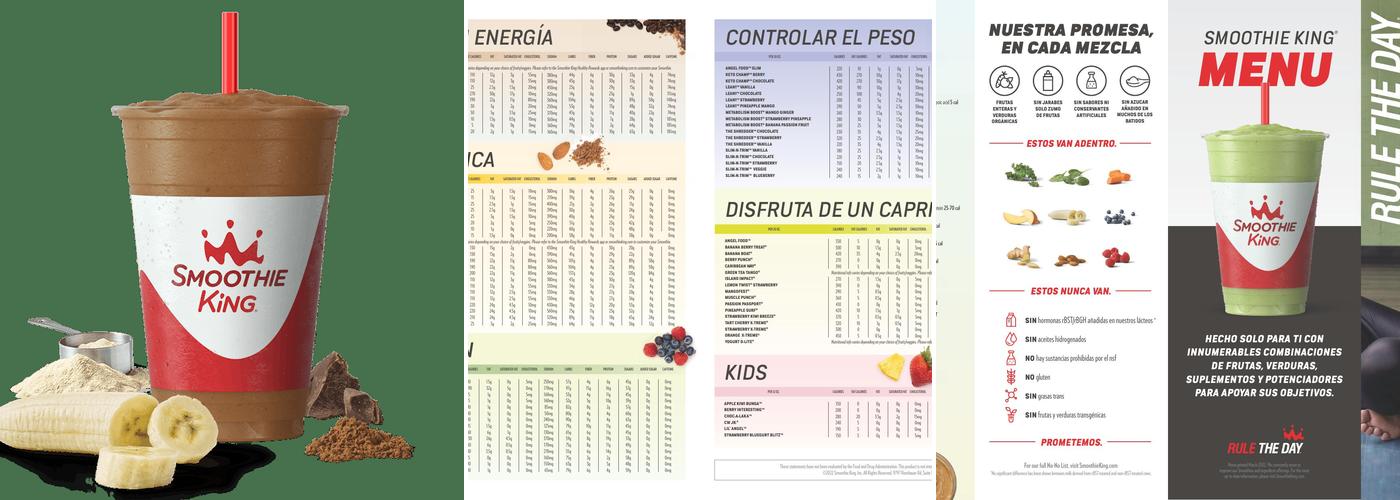 Smoothie King Menu