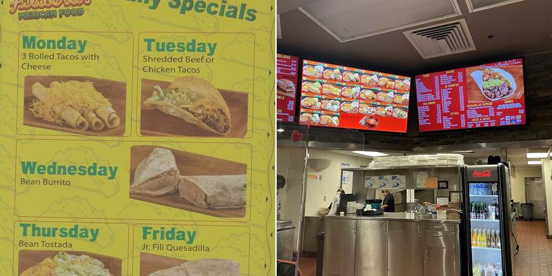 Filiberto's Menu