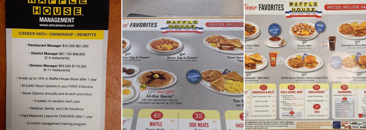 Waffle House Menu