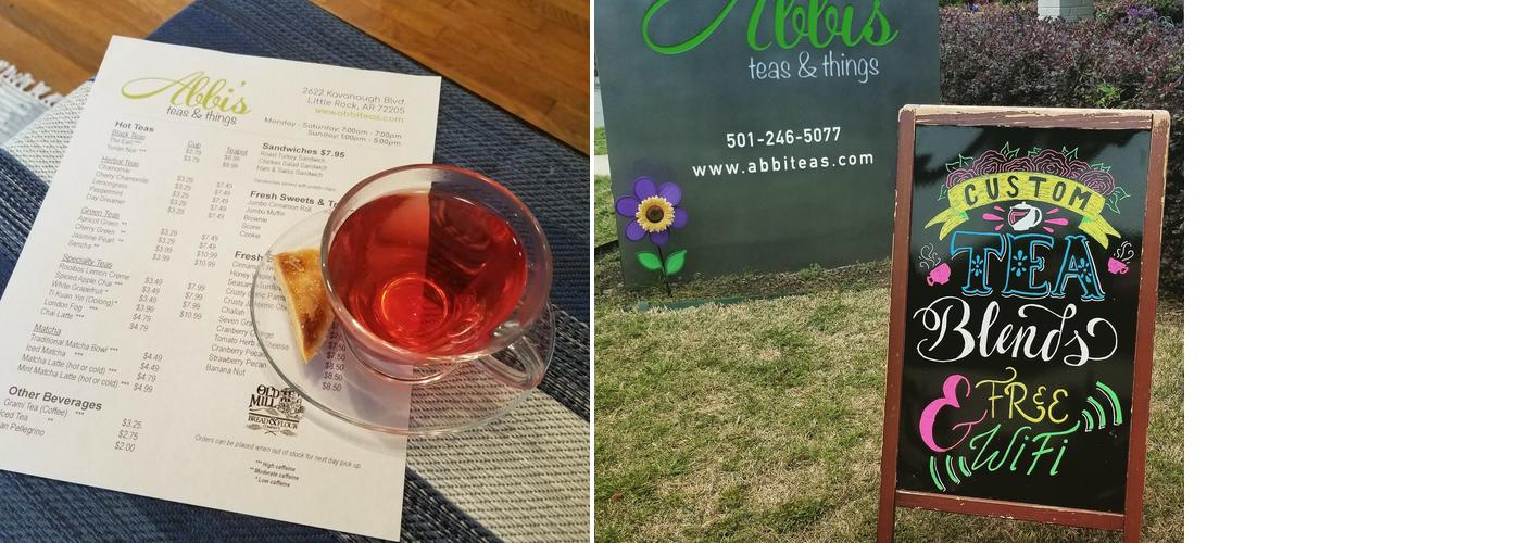 Abbi's Teas & Things Menu