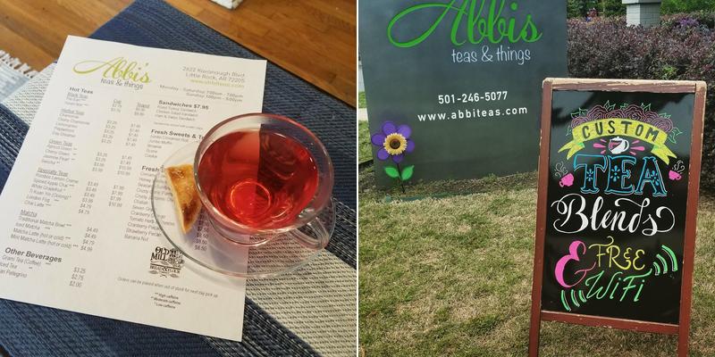 Abbi's Teas & Things Menu