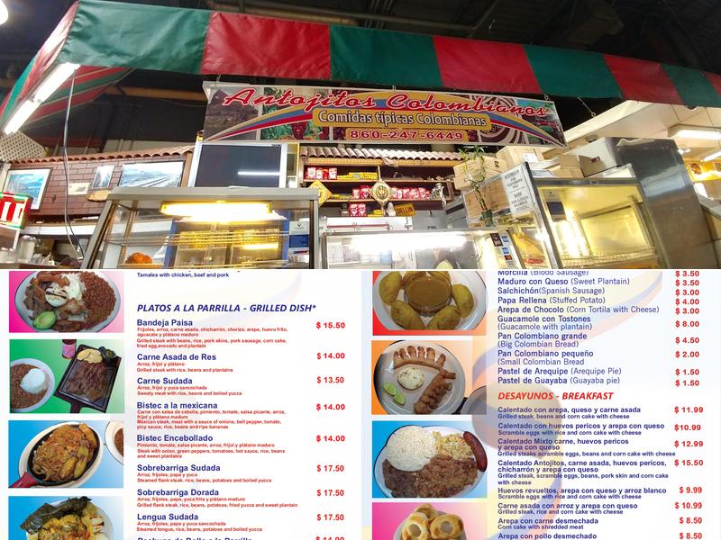 Antojitos Colombianos 2 Menu