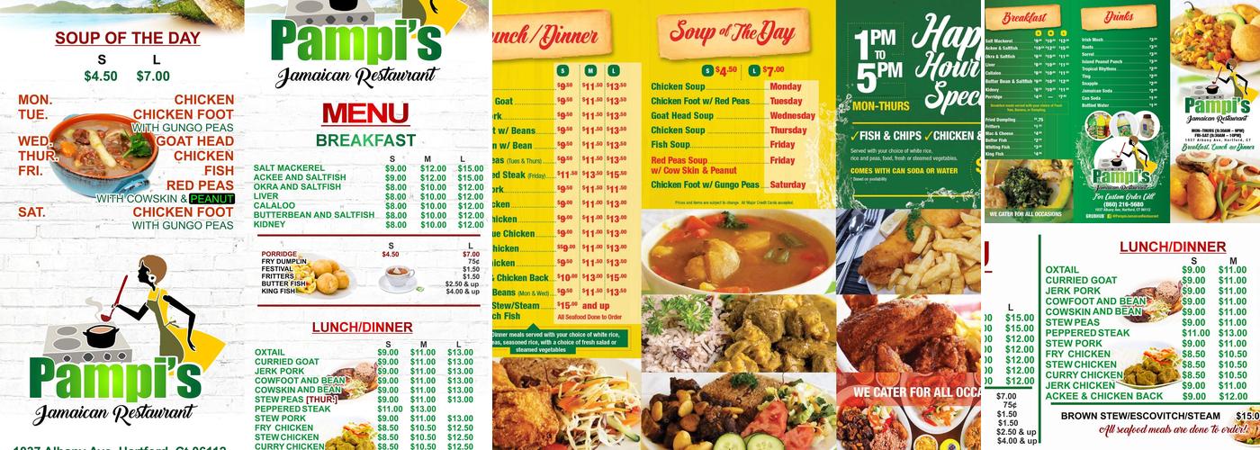 Pampi's Jamaican Restaurant Menu
