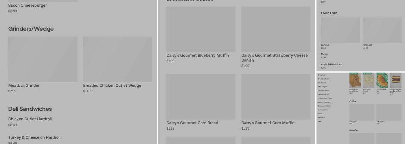 Jesus Deli Grocery Menu