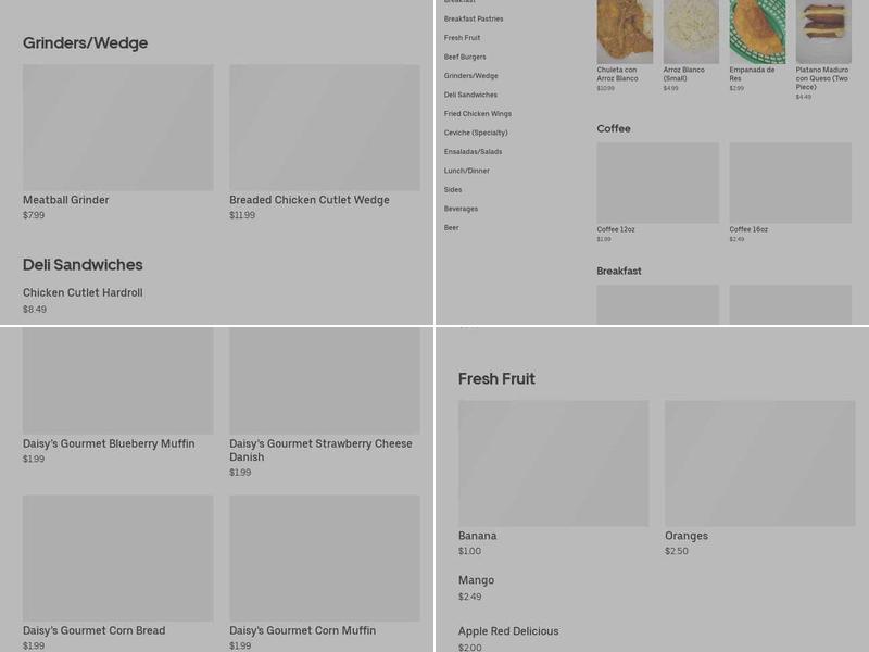 Jesus Deli Grocery Menu