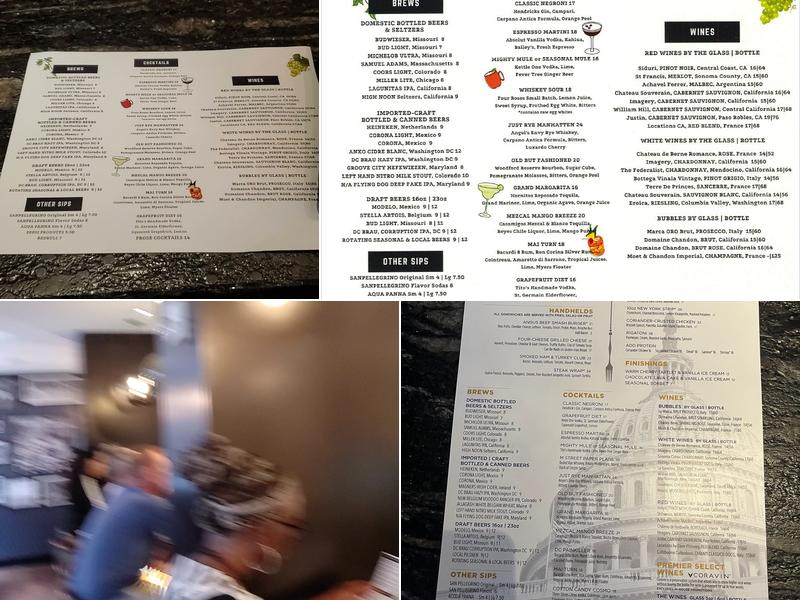Infamy Bar and Restaurant Menu
