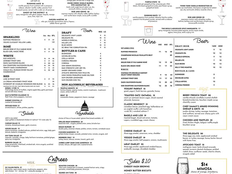 The Delegate Menu