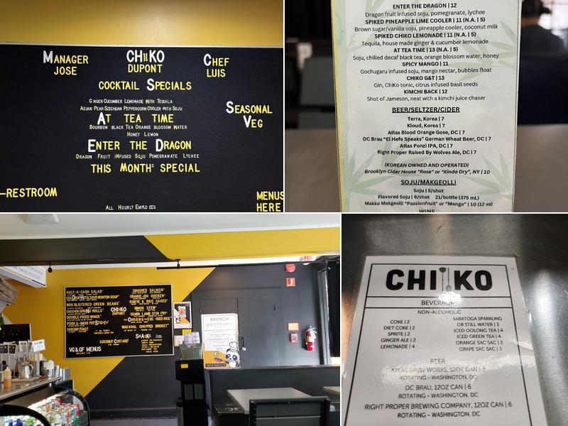 CHIKO Menu
