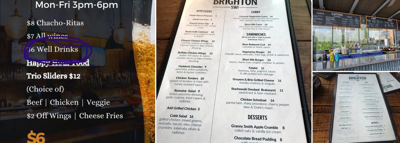 The Brighton Menu