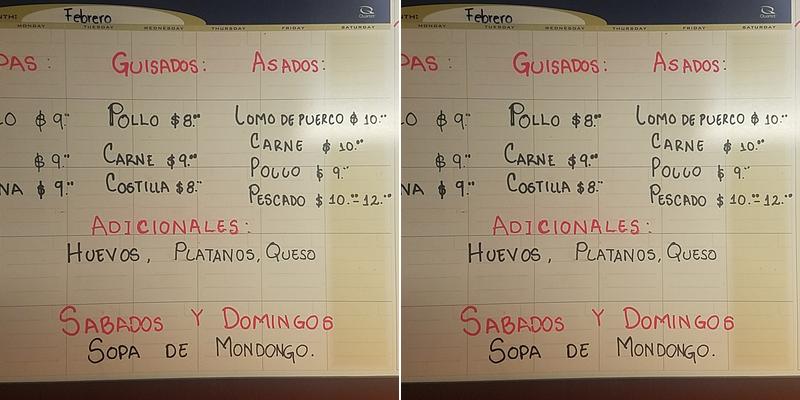 Elizabeth Pupusería & Deli Menu