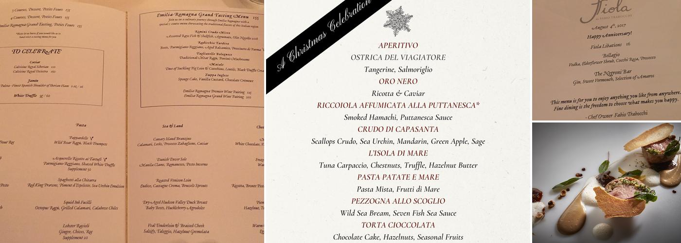 Fiola Menu