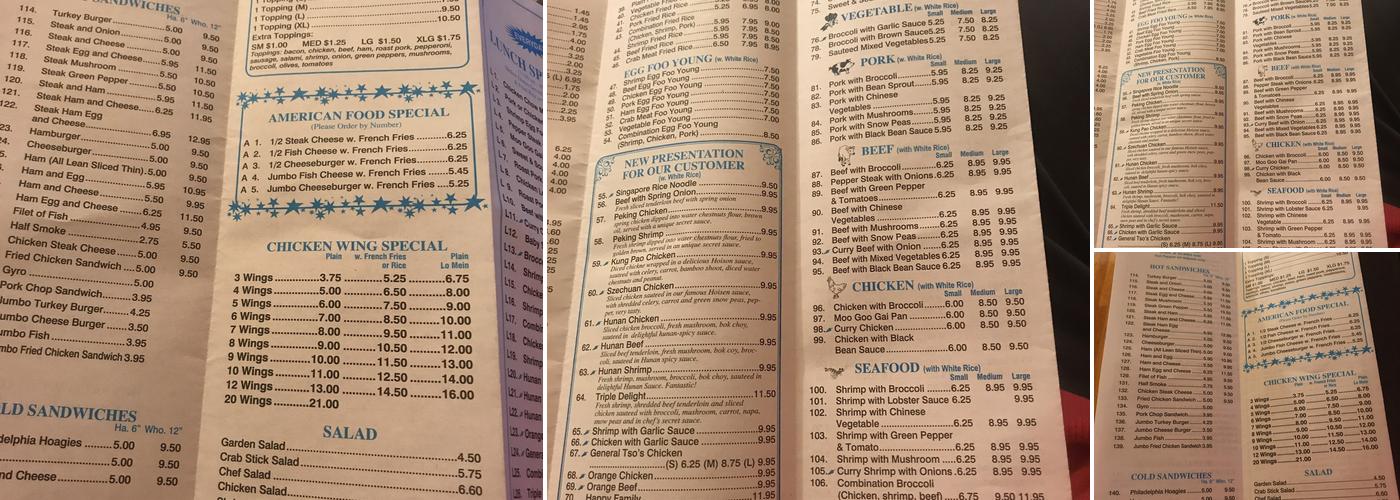 Merry's Kitchen Menu