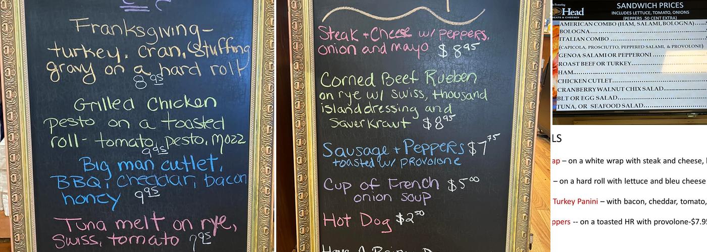 Notch Store Menu