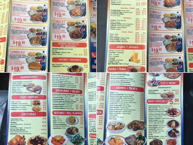 Buen Gusto Restaurant Menu