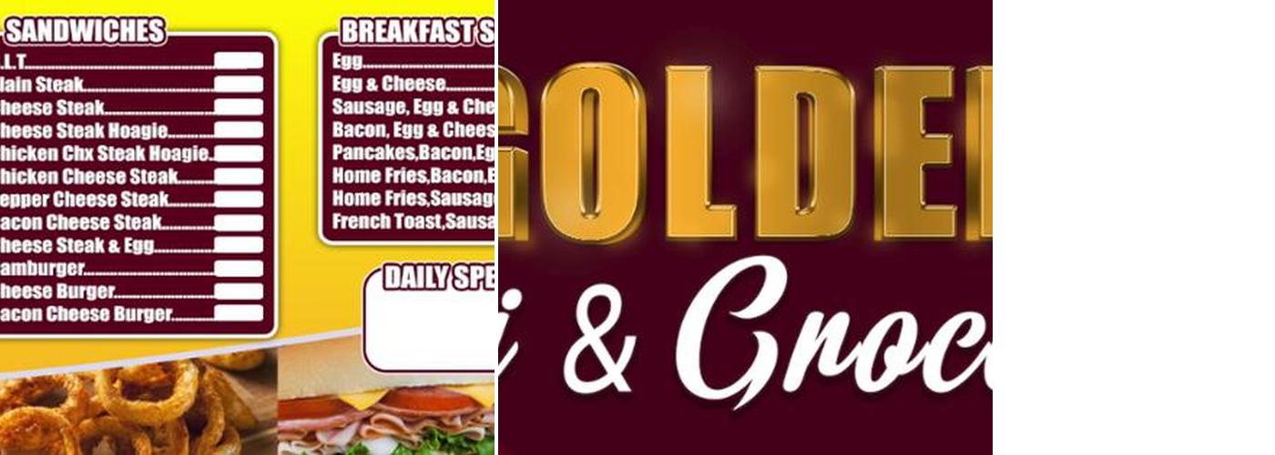 Golden deli grocery store Menu