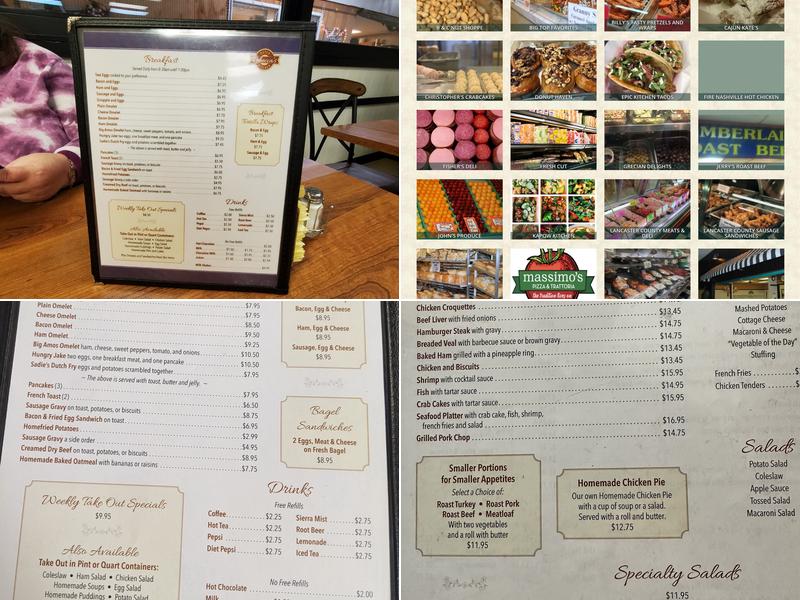 Rebecca's Dutch Kitchen Menu