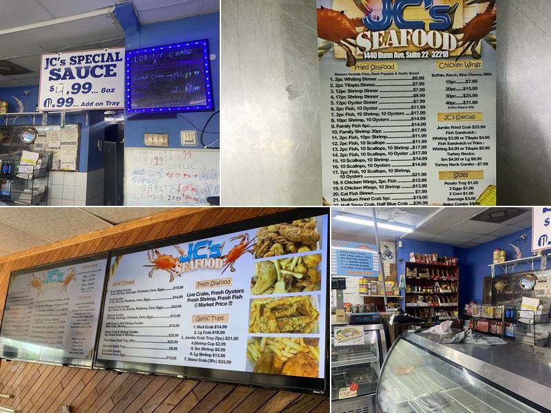 JC's Fresh Seafood Menu