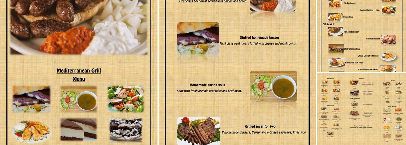 Mediterranean Grill Menu