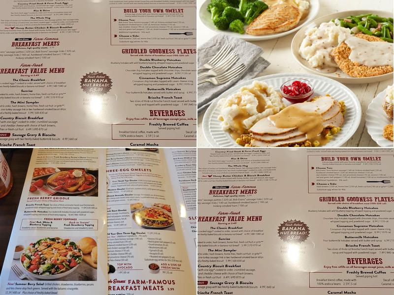 Bob Evans Menu
