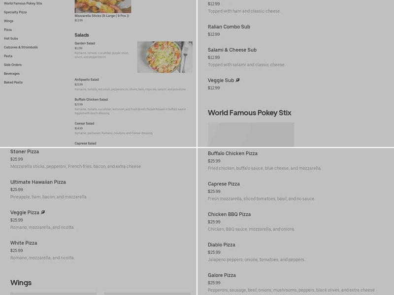 Arcadia Sabores Latinos Menu