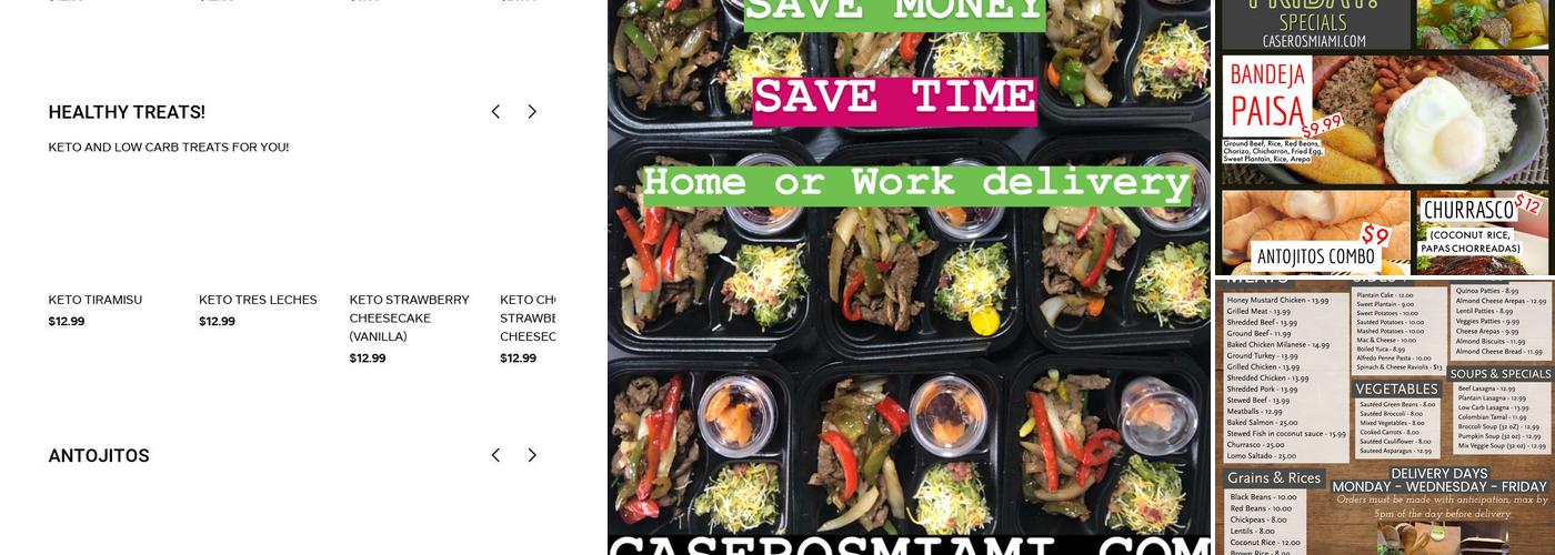 CASEROS Menu
