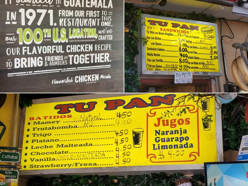 Tu Pan Menu