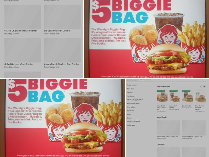 Wendy's Menu
