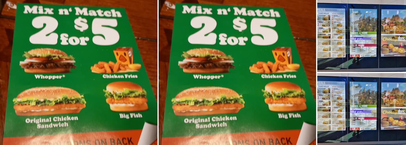 Burger King Menu